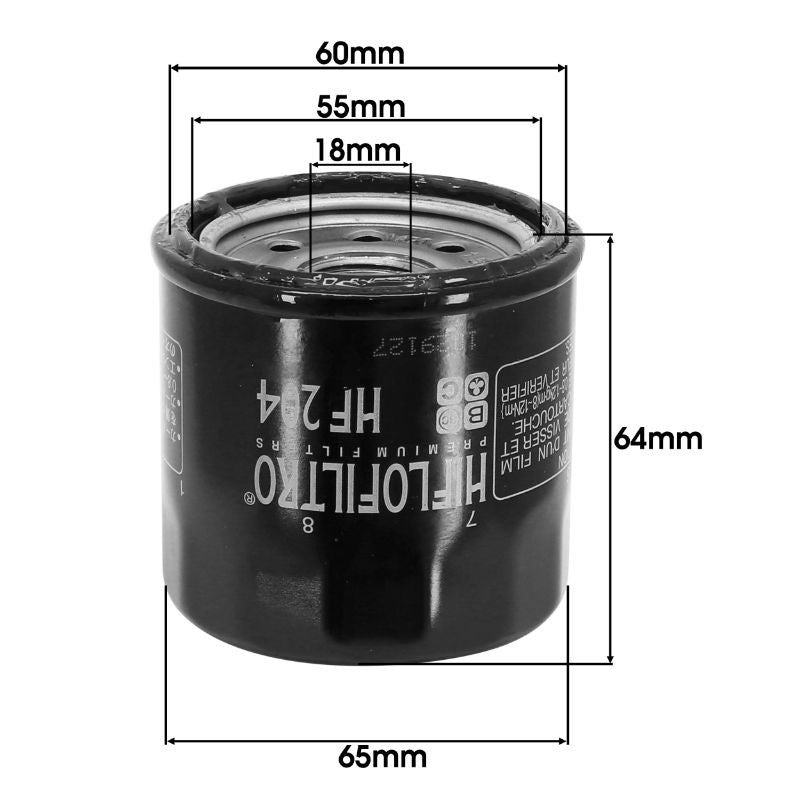 FILTRE A HUILE MOTO ADAPTABLE - HIFLOFILTRO HF204